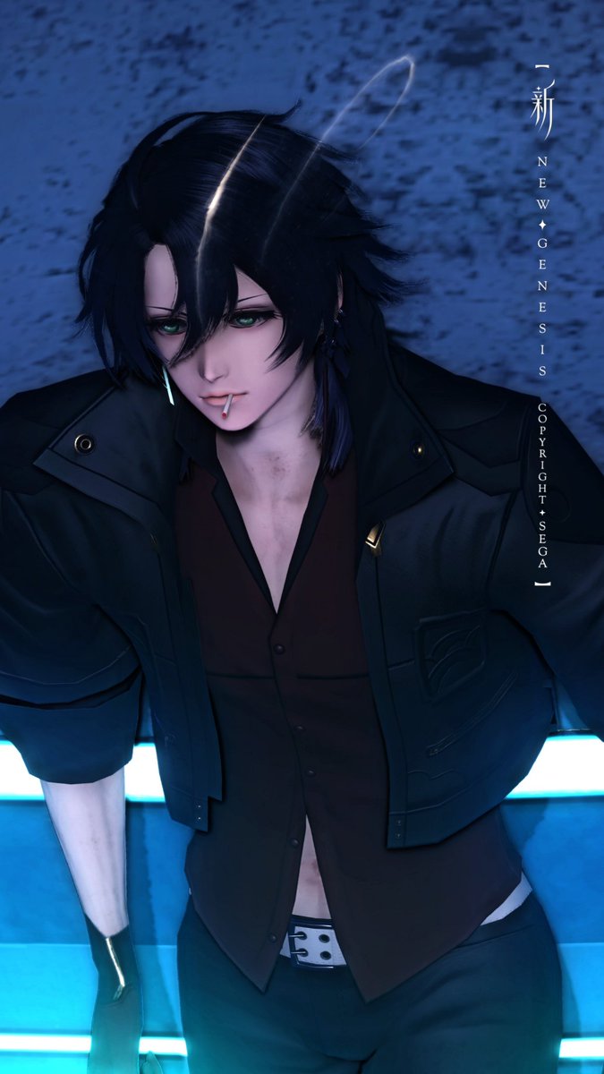 小休止🚬

#PSO2NGS_SS #メンテの日なのでssを貼る 
#ngsT2顔　#時雨ロゴ