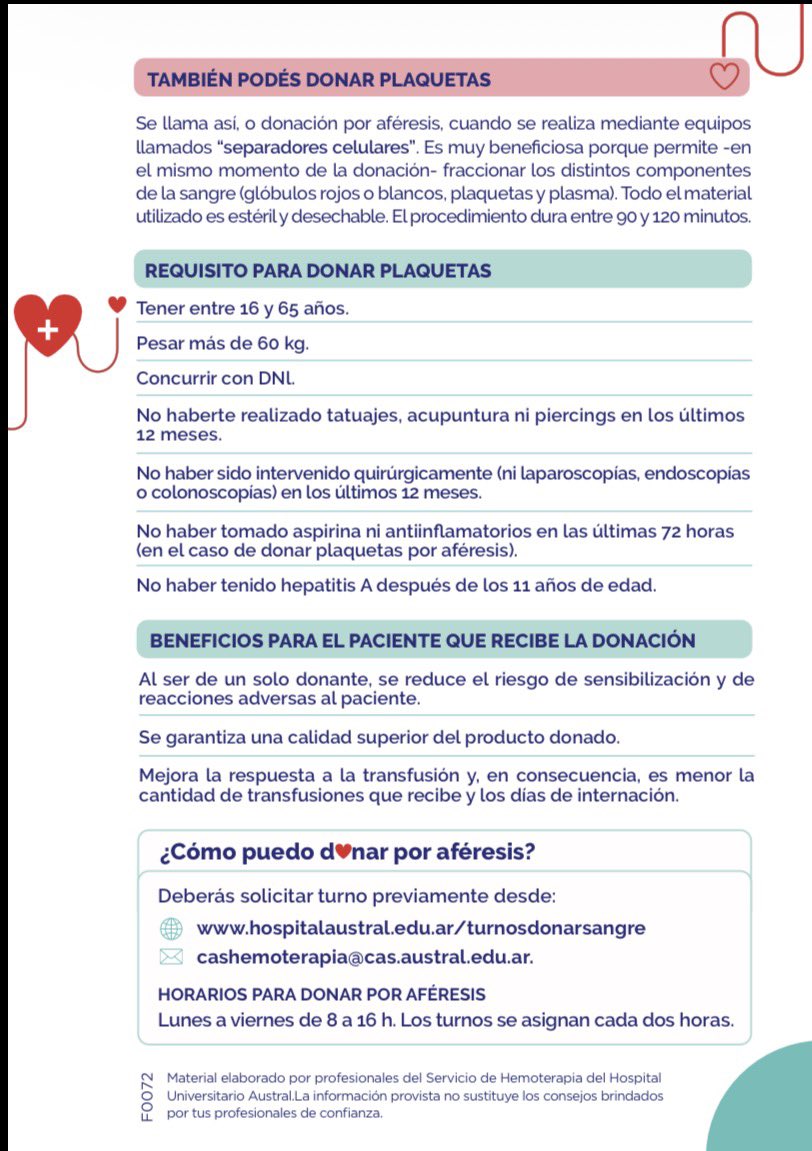 ¡Buenas gente! Vengo con un llamado a la solidaridad. 
Necesitamos donantes de sangre y/o plaquetas para mi primo, internado en el Hospital Austral. Es difícil llegar por redes, pero su difusión también ayuda. 
Cualquier cosa por MD pueden preguntar. Gracias.