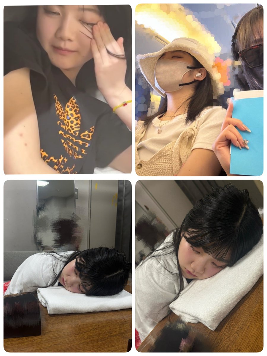 emekyun's tweet photo. メンバーからの寝顔盗撮回数が武豊の天皇賞勝ち鞍みたいになってきた川嶋美楓さん https://t.co/Dik70ih8eX