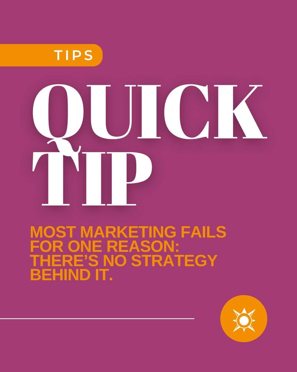TindCreative's tweet photo. 💡 Tuesday Tip: Most marketing fails for one reason:
There’s no strategy behind it.

Before we touch a website, ad, or social post, we ask:
 • Who are you trying to reach?
 • What do you want them to do?
 • How does this support your bigger business goals? https://t.co/zp6uhHUc0C