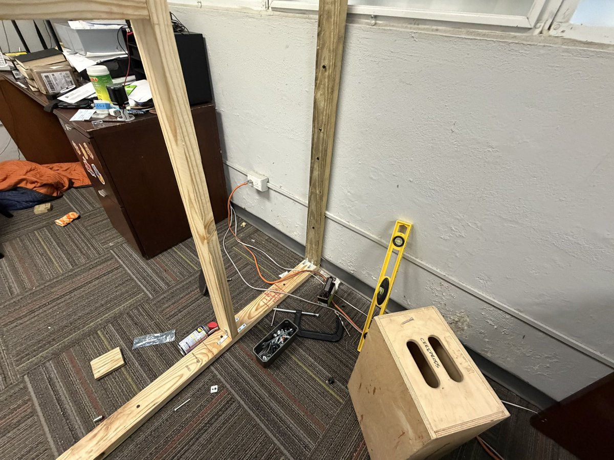 cereprods's tweet photo. Some construction work in our studio on a what will be soundproof recording booth https://t.co/S0sK84YnDO