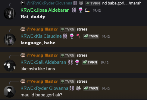 KrowThornes's tweet photo. ada apa dengan warga discord tavern ini? https://t.co/rOtr4V3IXT