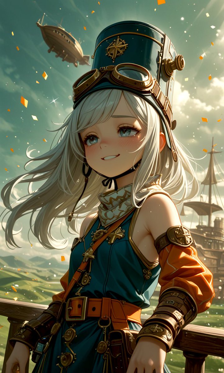 ミラは、空に向かって笑ってみせた。  
風の強い日は、笑顔がいちばんよく飛ぶから。