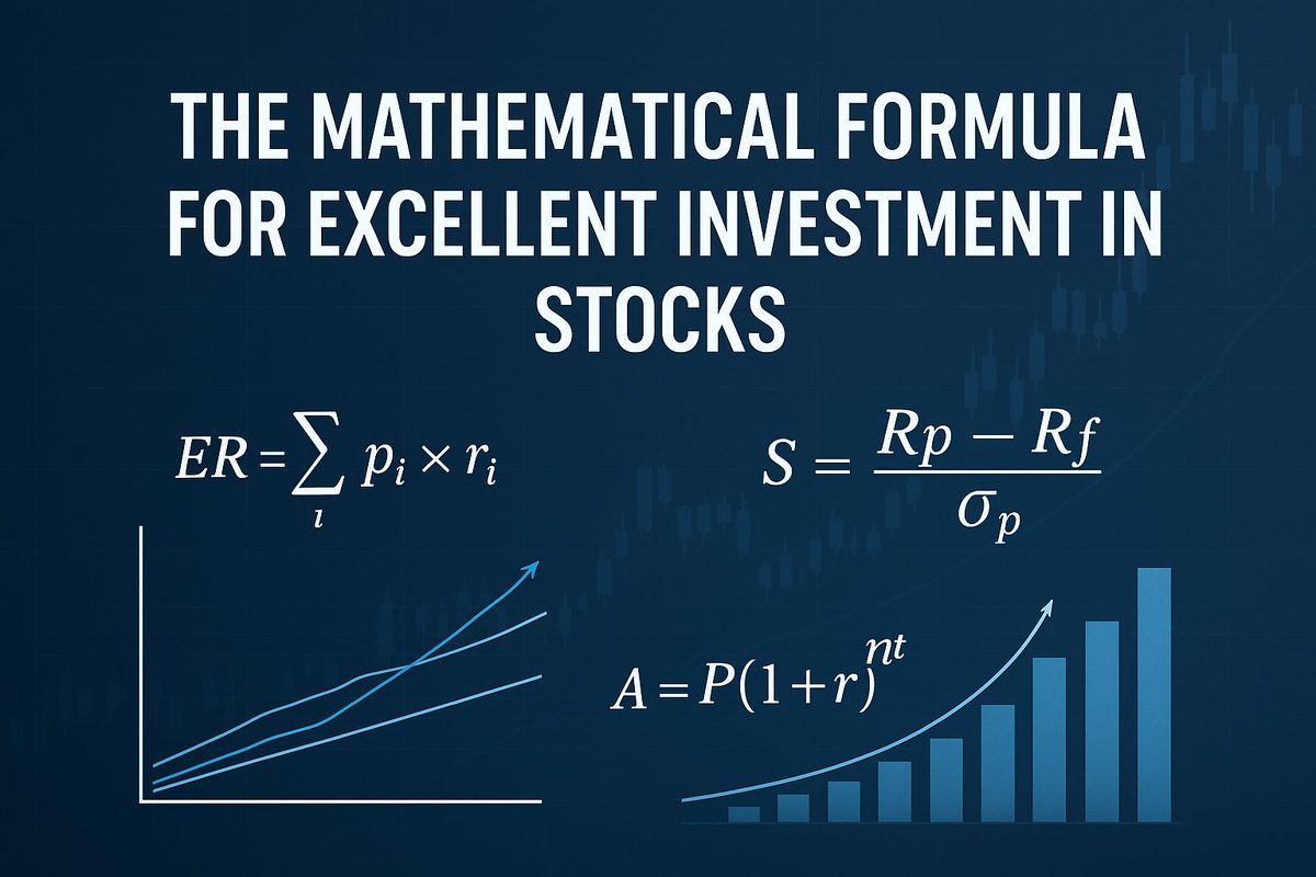 KatyaU20's tweet photo. Markets feel chaotic.
Math makes them readable.

Risk. Return. Compounding. Diversification.
That’s the formula.
https://t.co/hP1Rdr9lqG

#Stocks #Investing101 #FinancialMath #LongTermWealth https://t.co/inuUwX2YJK