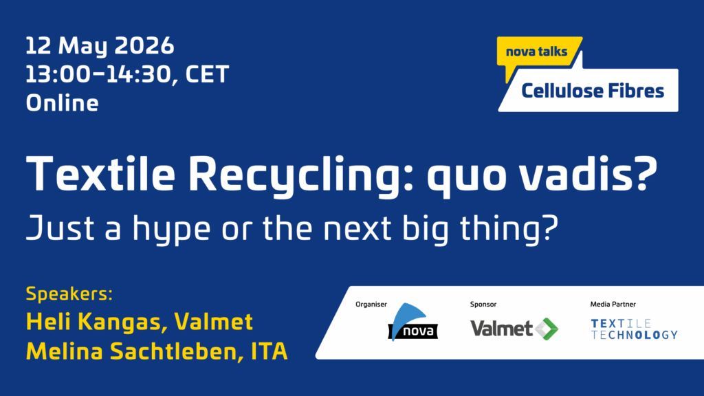 RenewableCNews's tweet photo. nova talk #2: Textile Recycling: quo vadis? Just a hype or the next big thing? https://t.co/TwZJNuFvoI #arteficialintelligence #circulareconomy #recycling #sortingtechnology #textilewaste #RenewableCarbon https://t.co/4lo4668LMc