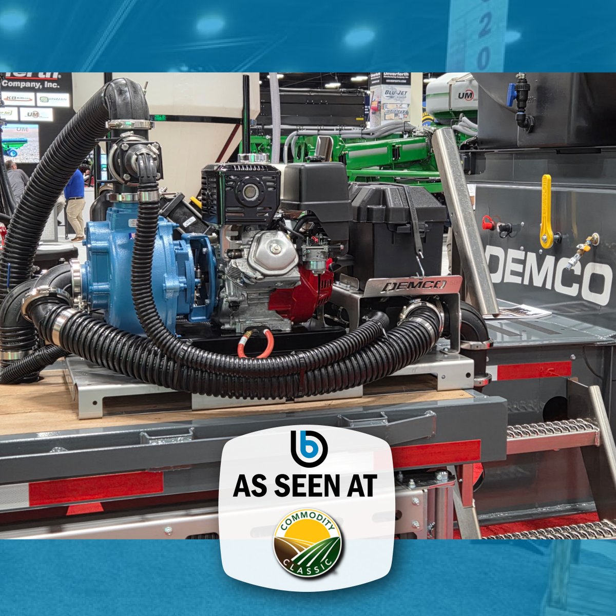 Were you at Commodity Classic? Demco's spray tender trailer featured John Blue’s SP-3350-G13HFLG! Includes 2-Year Unconditional Warranty on our Centrifugal Transfer Pumps and 2-in-1 inlet design for maximum efficiency.

Built to get the job DONE!

#Classic26 #DemcoAg  #JohnBlue