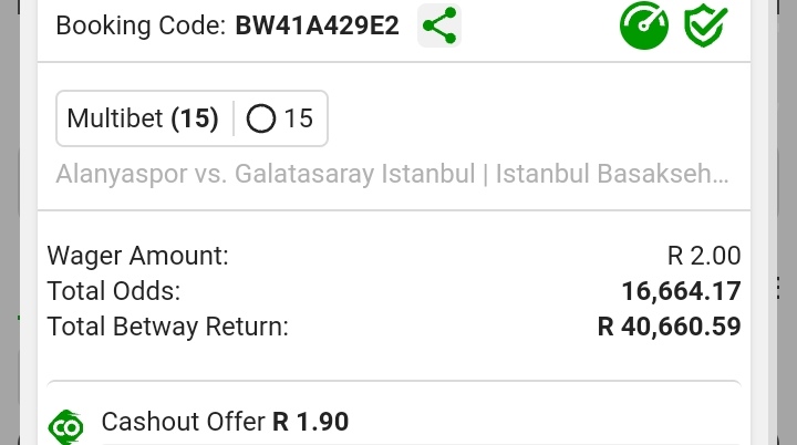 Booking code BW41A429E2
Double Chance &amp; Goals 💥💥💥