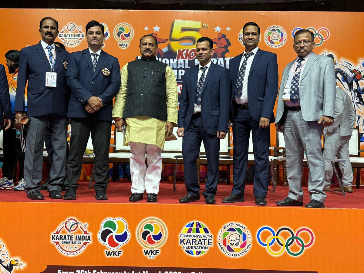 Syediftquar's tweet photo. It is a great honor and privilege for me to share my experience at the 5th KIO National Karate Championship – 2026, held at Talkatora Indoor Stadium from 26th February to 2nd March 2026.

I was proudly invited to officiate as a Referee and Judge, representing Telangana State at this prestigious national event. The championship was excellently organized by the Karate India Organization, reflecting high standards of professionalism and commitment to the development of karate in India.

I extend my heartfelt congratulations to Bharat Sharma Sir, President of KIO, for his visionary leadership and dedication, which ensured the grand success of this championship.

I would also like to sincerely thank Bharat Sharma Sir for granting me the valuable opportunity to officiate at this remarkable event. Your constant support, encouragement, and trust have played a significant role in my professional growth and in helping me reach this position today.

Warm Regards,
Shihan Syed Iftquar Hussain
Referee Commission Member – KIO
WKF & AKF Judge
WKF Accredited Coach