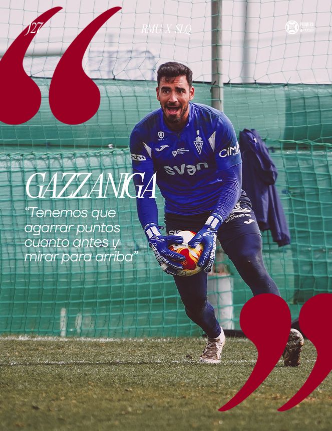 🗣️“Tenemos que agarrar puntos cuanto antes y mirar para arriba”.

🗞️Las declaraciones de Gianfranco Gazzaniga en rueda de prensa en la previa del #RealMurciaSanluqueño

ℹ️realmurcia.es/gazzaniga-tene…