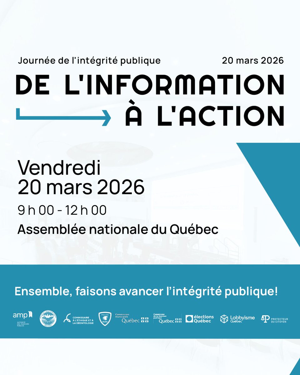 Commissaire à l'éthique et à la déontologie tweet media