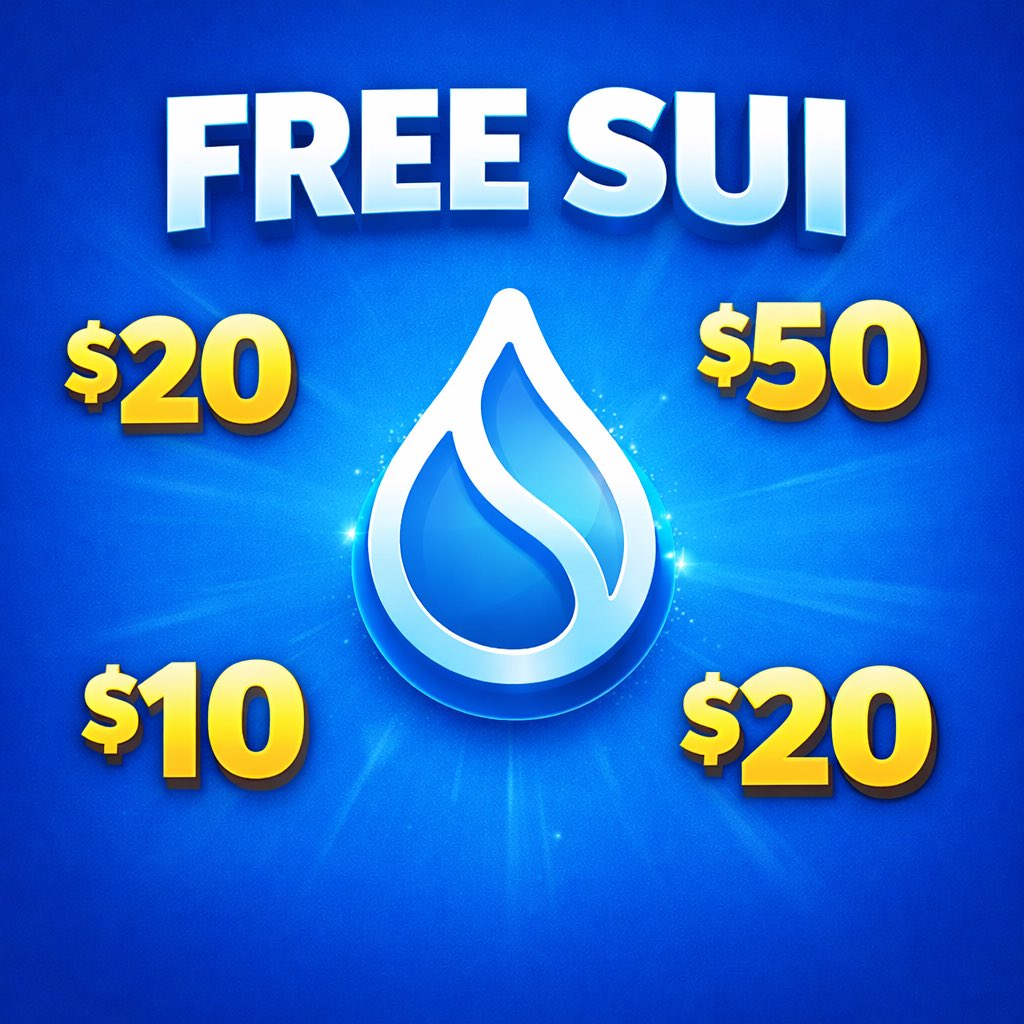 I’m picking 5 random new followers in 24h. 👀

Rules:
• Follow me
• Like &amp; RT
• Comment “SUI”

Let’s see who’s early. 💧