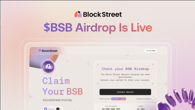 GammaG0bliu's tweet image. $BSB Community Airdrop registration is LIVE

If you’ve been active, this is your move

Register here → blockstreetmoney.life/airdrop/

Claim phase: Mar 4 — May 4 (11:00 AM UTC)
#BSB #BlockStreet #Airdrop #Crypto #Web3