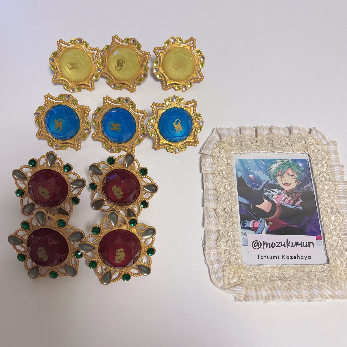 mozukuuun's tweet photo. あんスタ　リングライト　リンライ　スタライ　10th    交換

【求】巽
【譲】宙　つむぎ　斑

郵送交換希望
どうぞよろしくお願い致します🙇‍♀️ https://t.co/kdKmxK9M0D