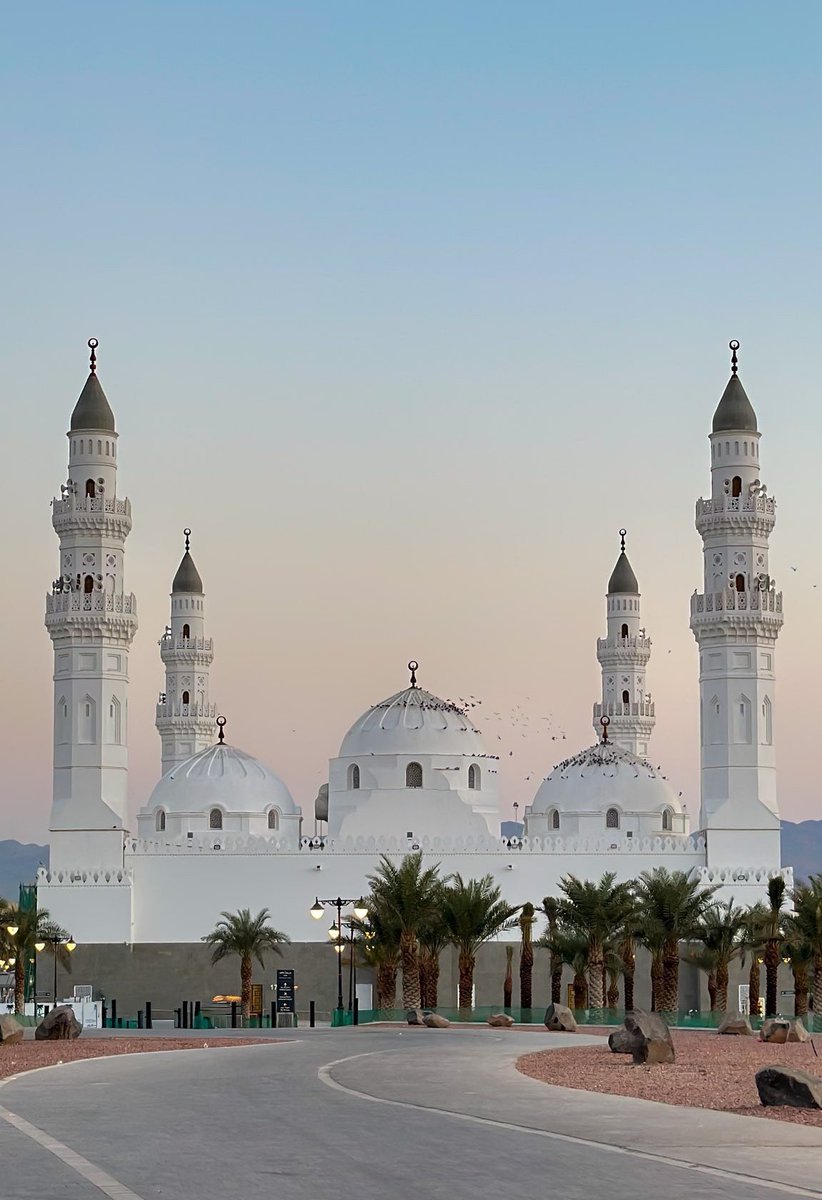 Quba Mosque, the first mosque built in Islam located in madinah aAl Munawara.