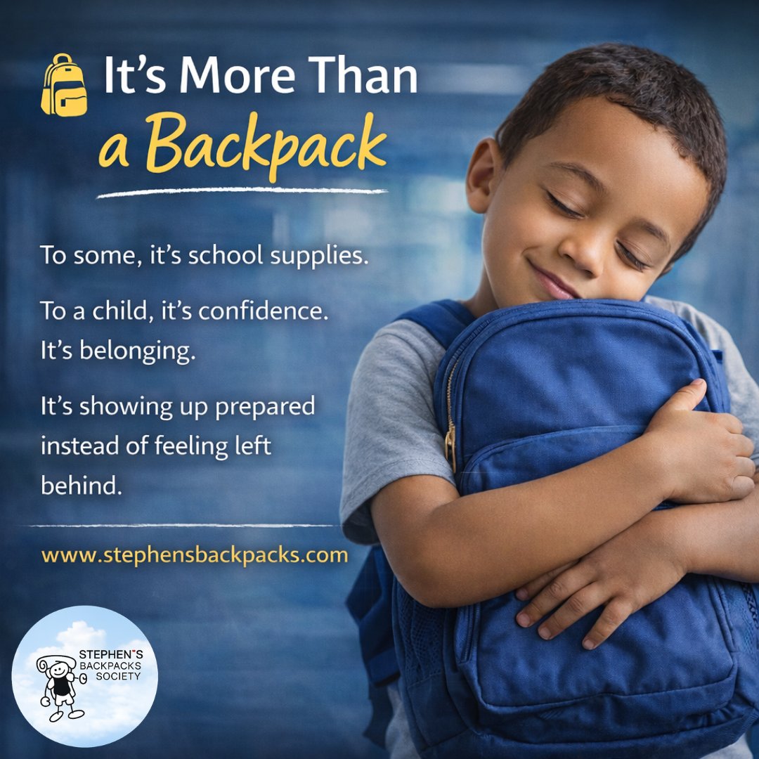 It’s more than a backpack. It’s confidence.
It’s belonging. It’s showing up prepared.

Learn more: stephensbackpacks.com

#StephensBackpacks #CommunityMattersBoth