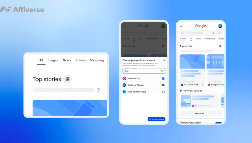 Google now lets users choose their favourite publishers in Search in Preferred Sources.

And you can add a button to your site so readers prioritise you in Top Stories.

If organic traffic matters to you, this one’s for you.

affiversemedia.com/googles-prefer…
#AffiliateMarketing #SEOUpdate