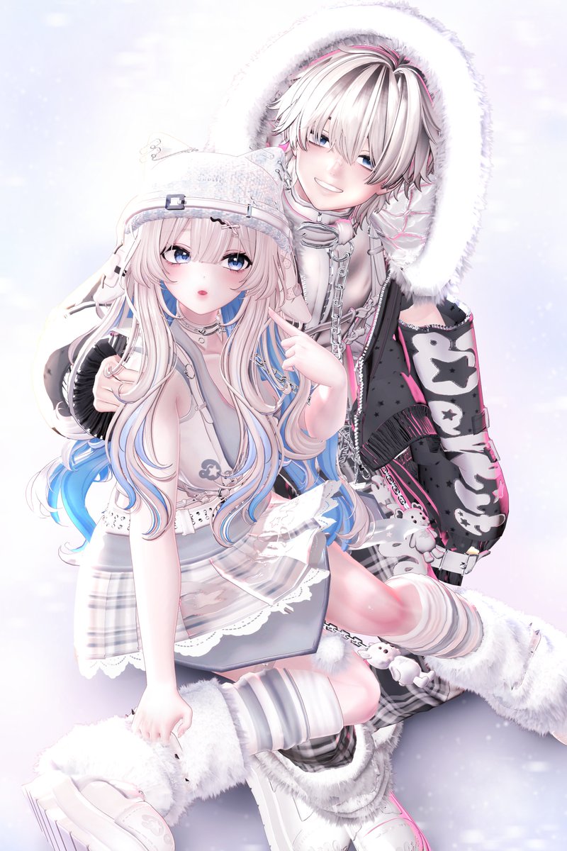 💙💜
#Dollit_S2 #Nanaha_shop #GlayUnknown 
#狛乃 #Komano #komano3d 
#KUMALY #Kumaly3D #ルリエ3D 
#VRChat #VRC