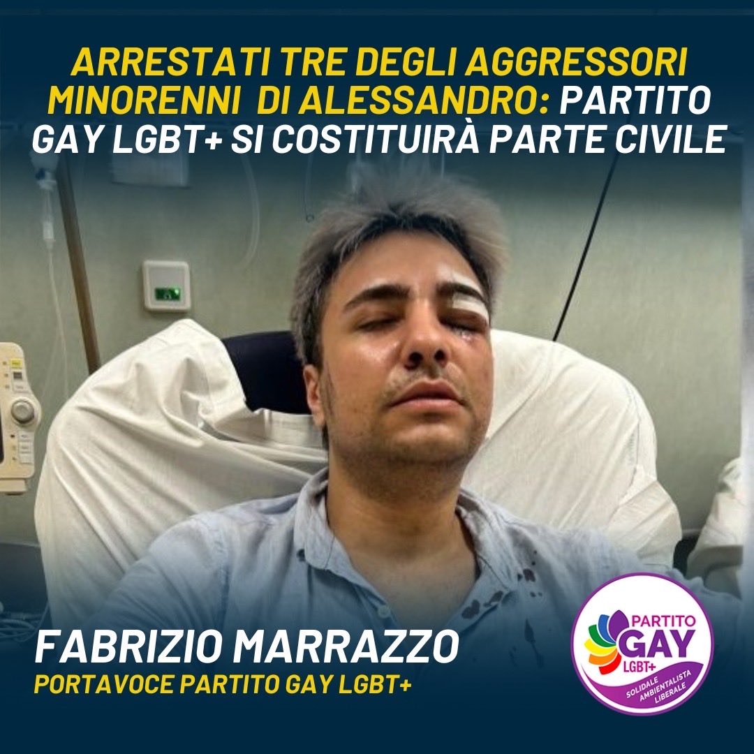 MarrazzoFab's tweet photo. Arrestati tre degli aggressori di Alessandro #Ansaldo: Partito Gay Lgbt+ si costituirà parte civile https://t.co/acFrrUDTxy