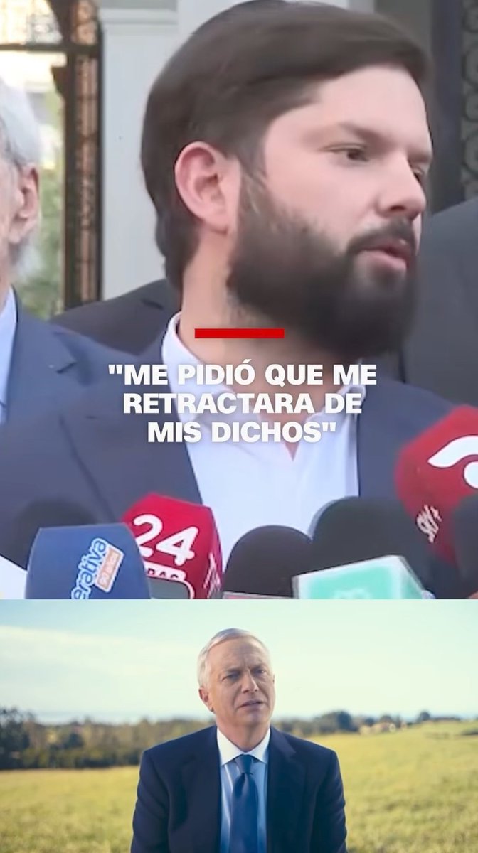 🔴 Literalmente Kast mandó a la mierda a Boric por mentiroso, le pidió que se retractara, no lo hizo y Kast cortó la reunión en La Moneda.

Así se trata a un  inepto.
