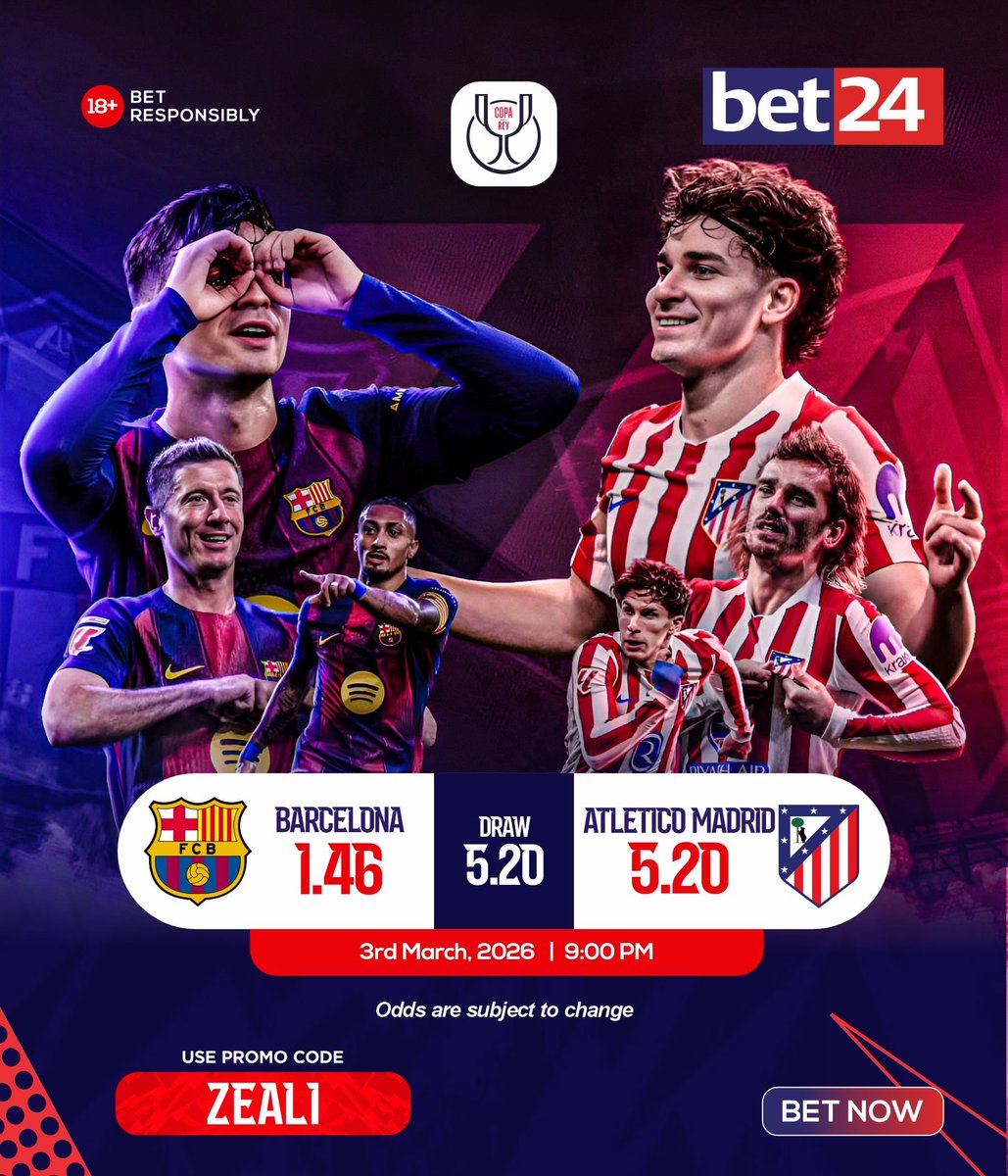 _Zeal13's tweet photo. 5 odds on BET24 ♻️♻️

Booking code 👉 1B2CFUN

🔗Register here 👉 https://t.co/DlQiZ0iYuL

🎁Get 300% welcome bonus on first deposit with my PROMO CODE 👉 ZEAL1 https://t.co/WfxBFmmJQT