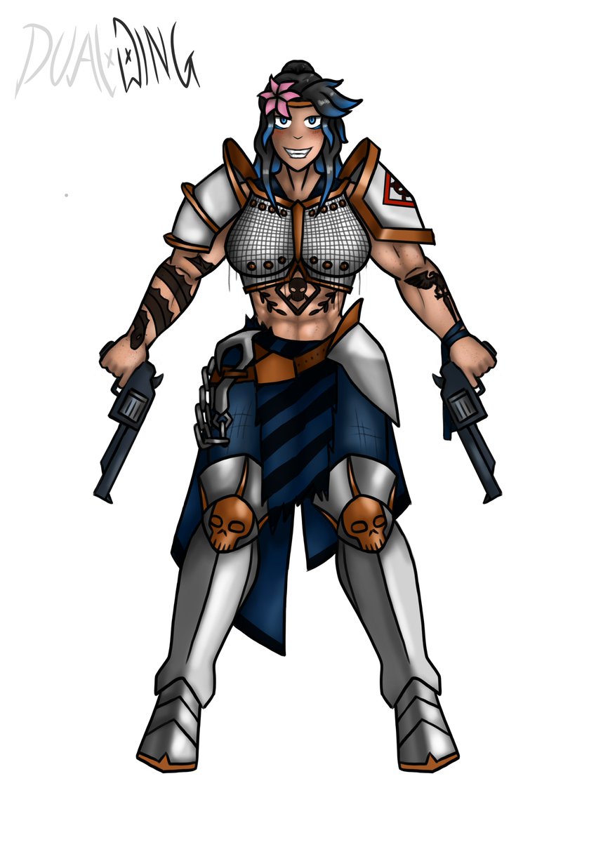 Max_DualWing's tweet photo. Rhodes, a Ganger from the Wave Riders gang, a commission.

#warhammerfanart #warhammer40k #oc #commission https://t.co/CiCWVKnjqt