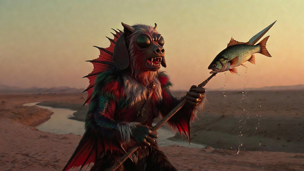 orcapodstudio's tweet photo. #AlienMonsters #AIArt #LiveAction
Most of them are creature feature inspired by planet, apes, willow and monster horror 60s, 70s and 80s. This includes a flying saucer . https://t.co/JQUg32Bl9c