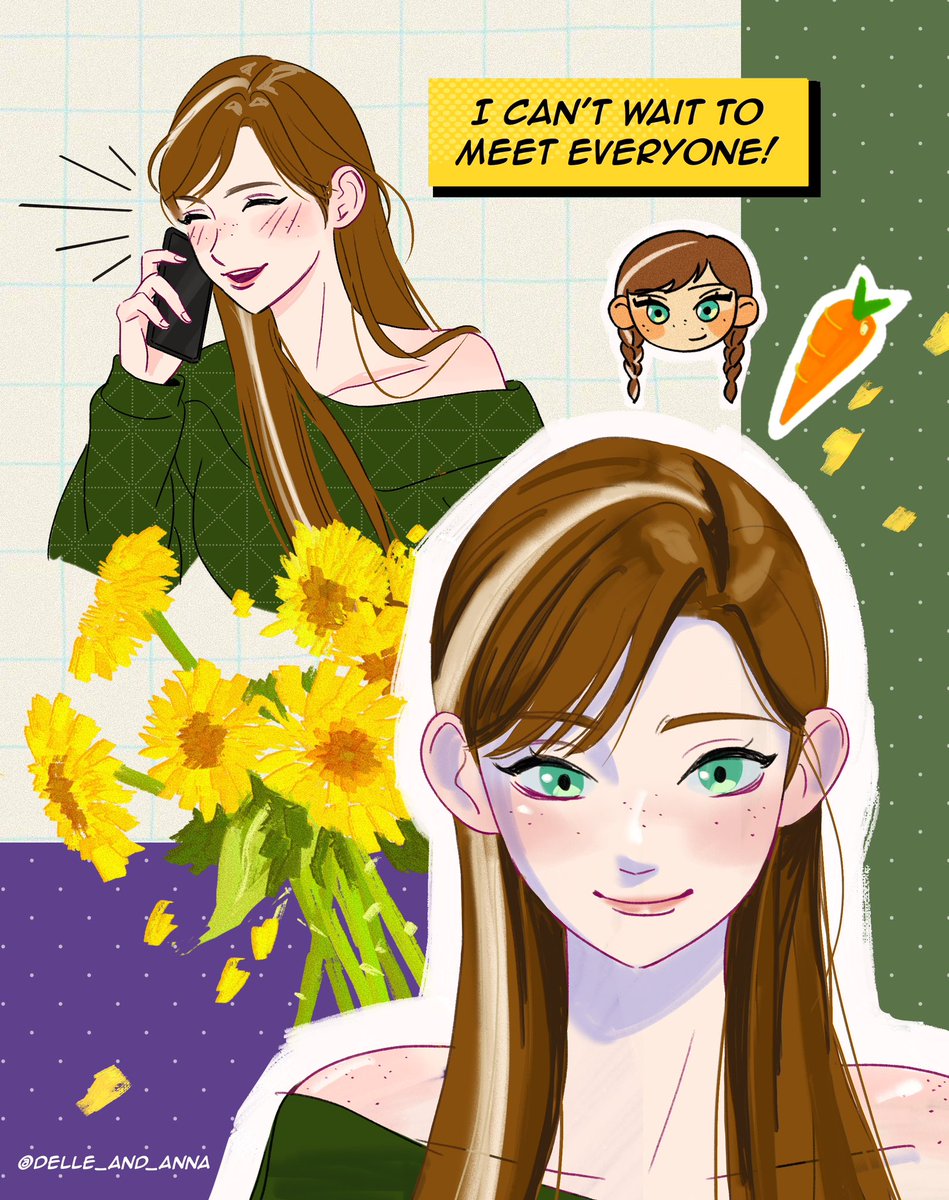 delle_and_anna's tweet image. Anna with straight hair
🌻☀️🌿👗🐥💛
#frozen