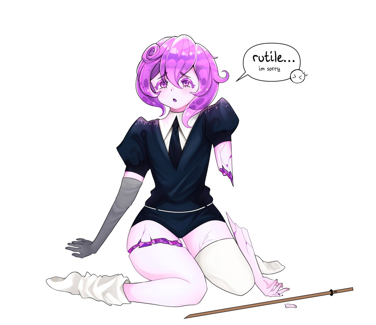 GhostSalix's tweet photo. this is my bbg lepitolite, hardness of 2.5! #landofthelustrous #hnk #housekinokuni https://t.co/k7uWw5PibR