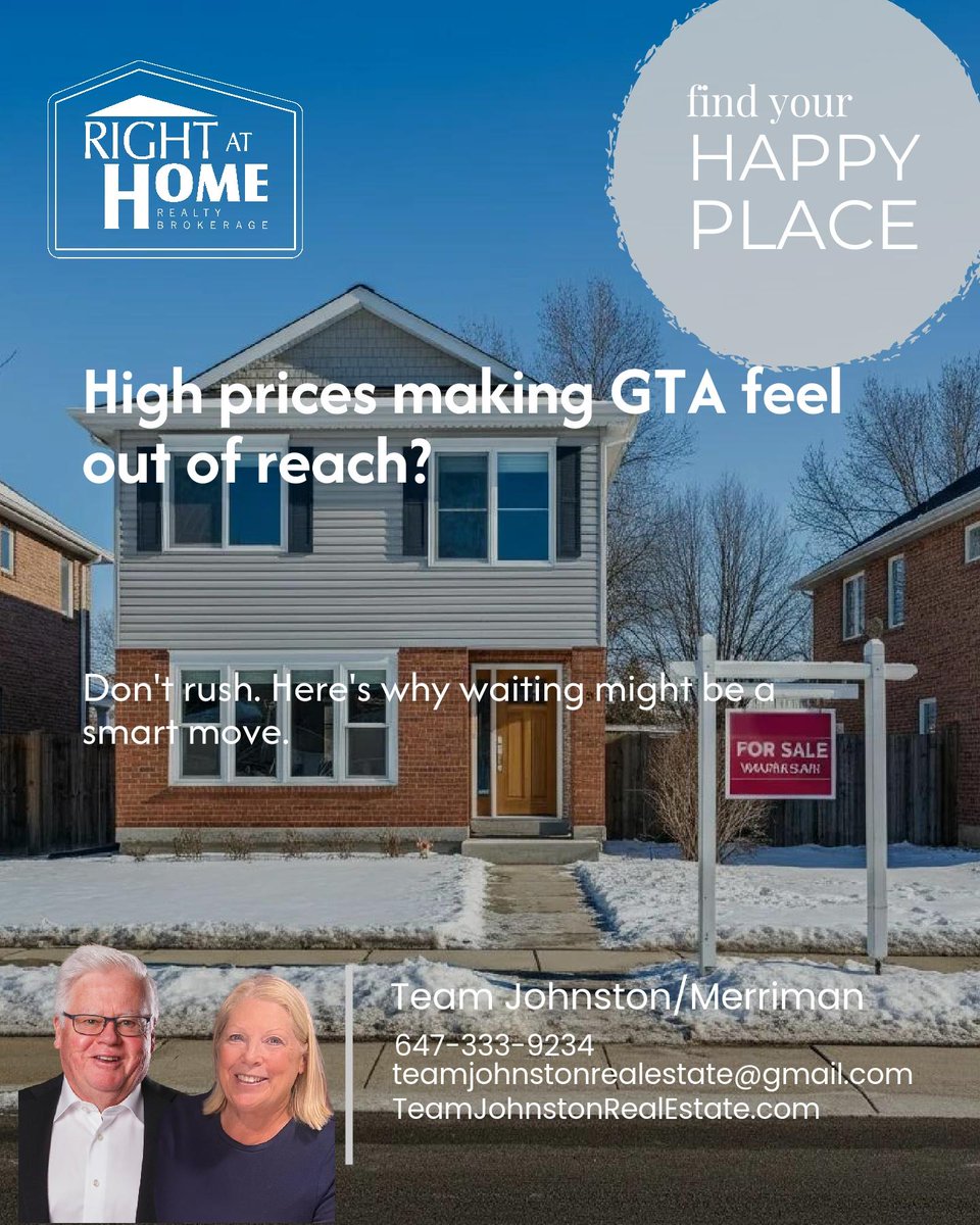 Team_Johnston's tweet photo. Rising prices in the GTA got you sweating? 🌡️🏡 While rates and inflation pinch, waiting for the right fit can be smart. Let solid corporate growth boost investor confidence while you gain clarity. #RealEstateAdvice https://t.co/vjY7yFyV6M