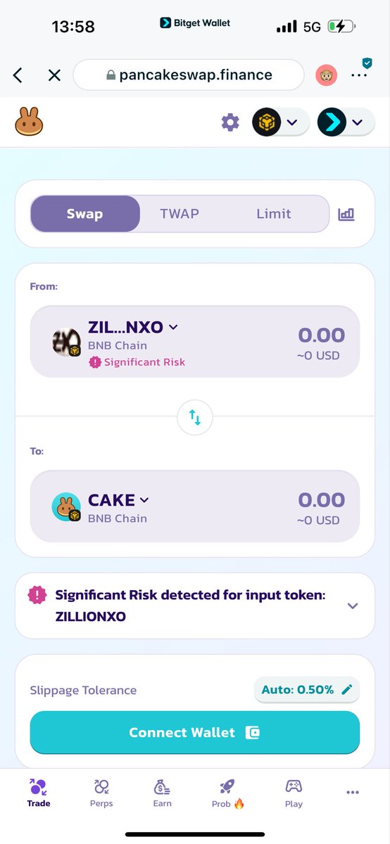 OgeeUmeh's tweet photo. @MrBas_89 I connected my Bitget wallet, I copied address from online + but it’s not showing https://t.co/VXnYvL9knF