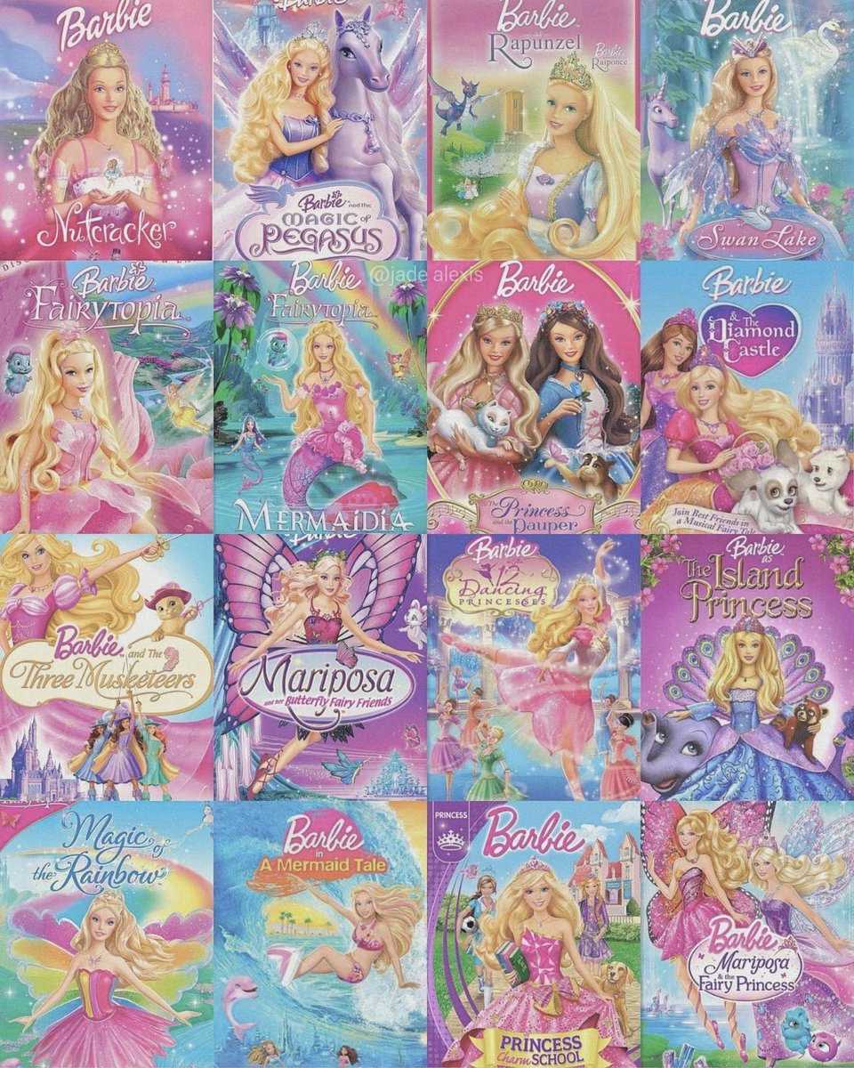 ariafairyx's tweet photo. what’s your favorite iconic barbie movie? https://t.co/qTCUzBVwQg
