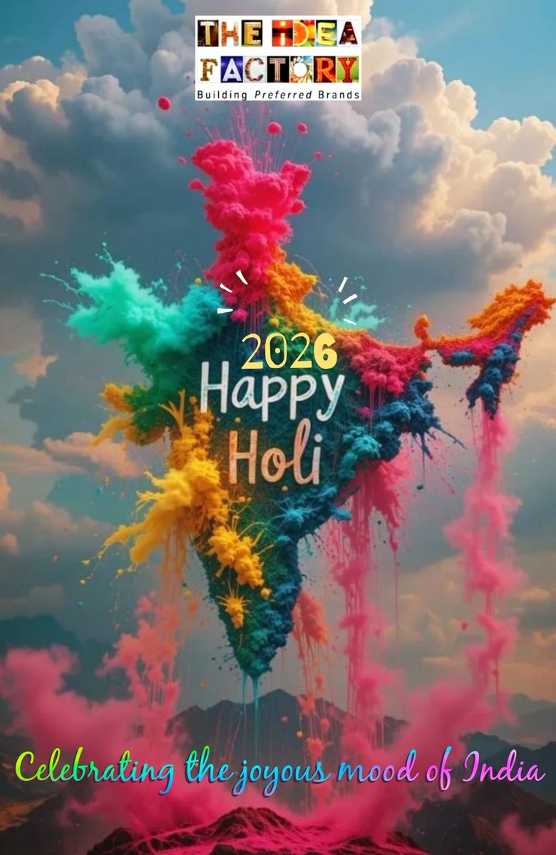 IdeaPvt's tweet photo. #TheideaFactoryAdvertisingPvtLtd soaking in the spring spirit of #Holi today, Lets make a splash &amp; Leave a mark! @IdeaPvt
#HappyHoli #happyholi2026 https://t.co/t3vGRZ3Udx