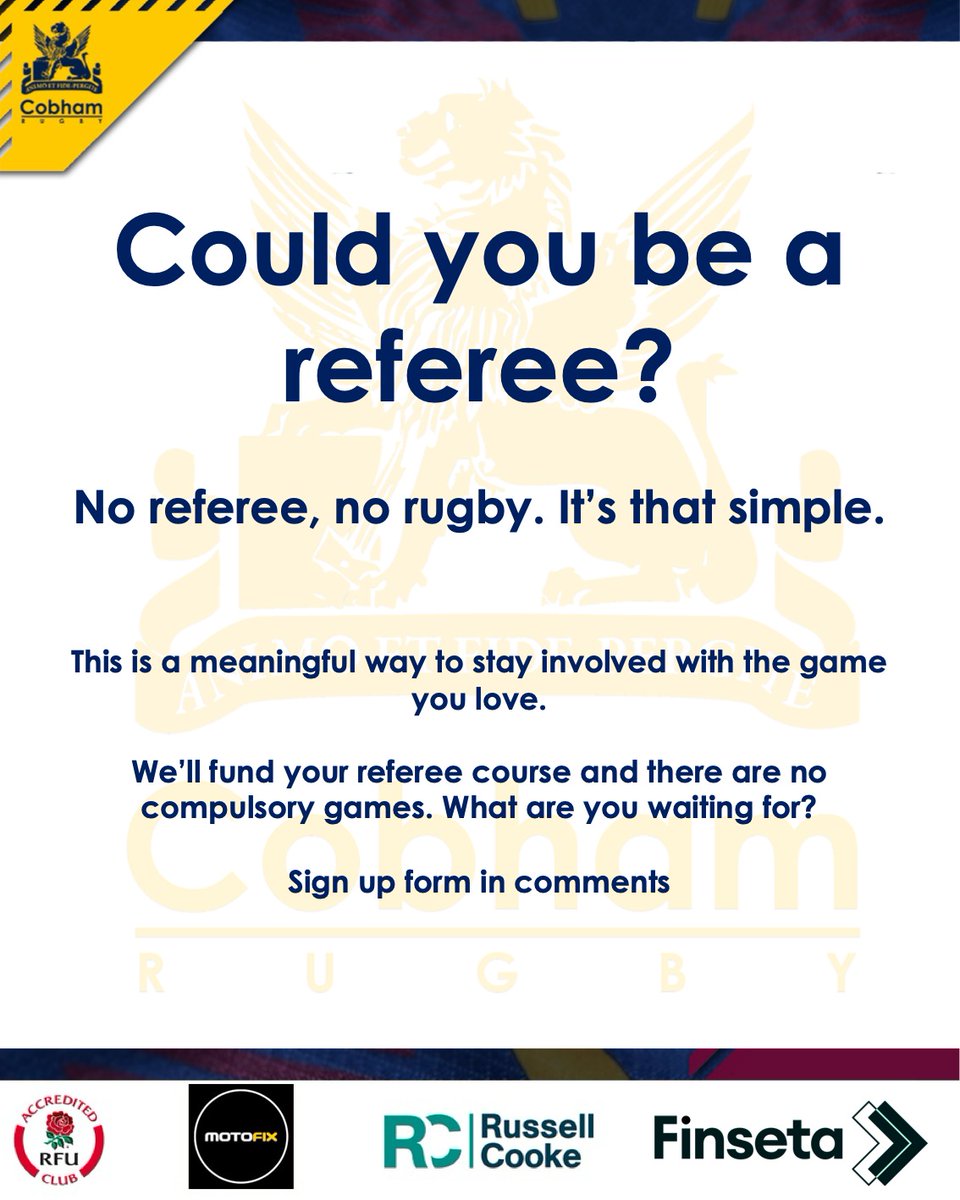 Cobham RFC tweet media