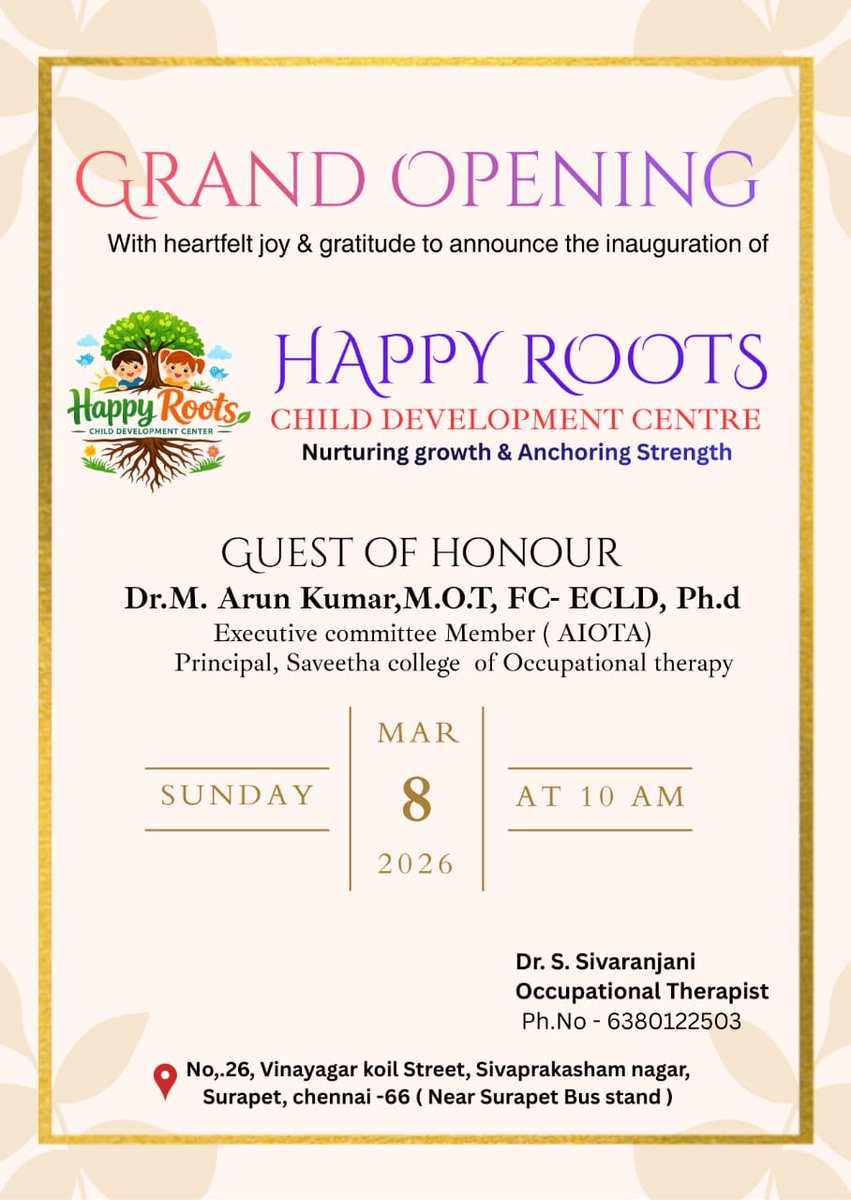 Saveetha College Of Occupational Therapy tweet media