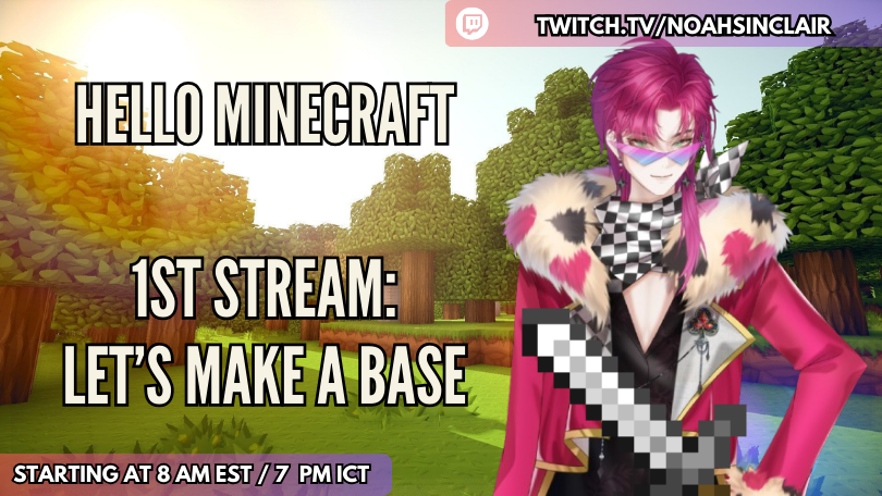 NoahSinclair_VT's tweet photo. WE STREAMING RN
✧Our first Minecraft stream together✧【EN/FR 18+】

⚔️Live at: https://t.co/p9WJYElBJY

#envtuber #Vtuber #NoahSinclairVT #SinclairIsLive https://t.co/ZTPnW6s02s