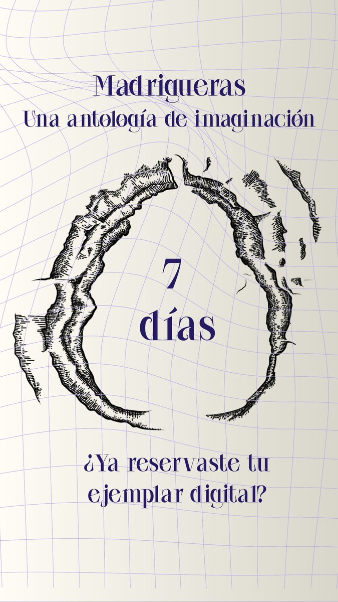 7 días, queridos. Quienes hayan reservado en la preventa digital a través de Amazon Kindle, tendrán su ejemplar de Madrigueras en su dispositivo el lunes 9 de marzo.

¿Ya reservaste el tuyo? Pasa por acá: a.co/d/0f0mdBhU