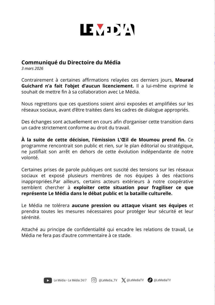 Le Média tweet media