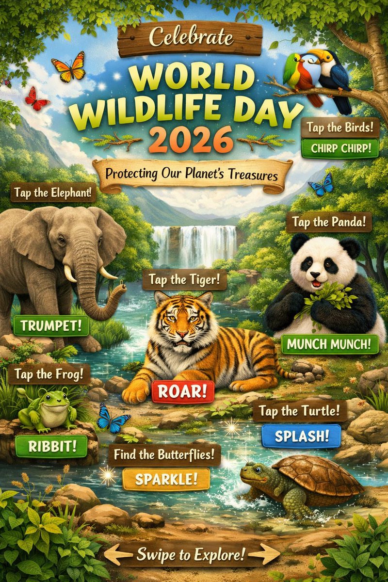 Let's celebrate the #WorldWildlifeDay 2026 for our beloved wildlife. Be together for saving the natural habitats of Wild creatures. #wildlifeday #WildlifeProtection <a href="/WWF/">WWF</a>  #Save_Nature