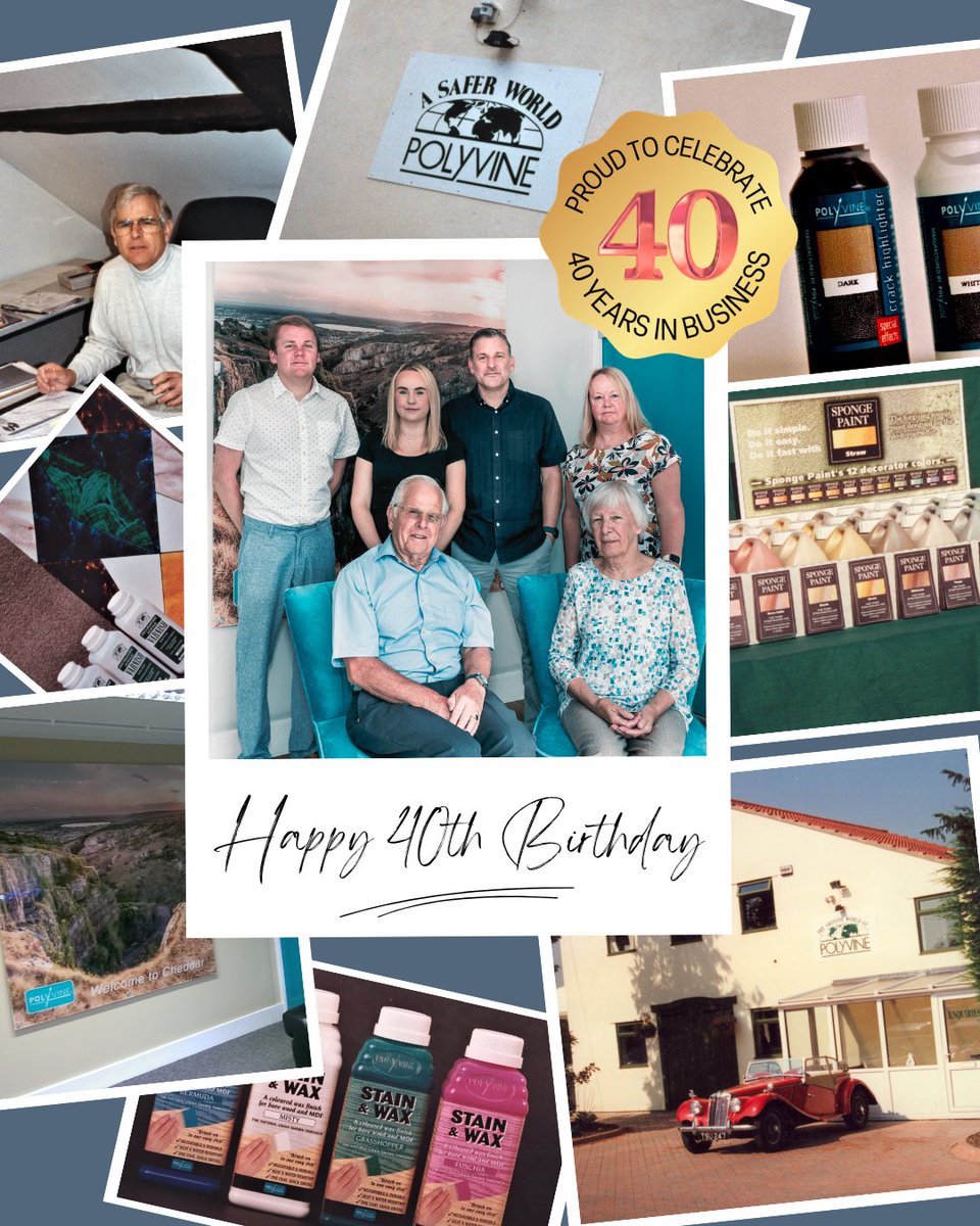 Polyvine's tweet image. Happy Birthday To Us! 🎂🎈🥳

#polyvine #polyvinevarnish #40thbirthday #polyvine40