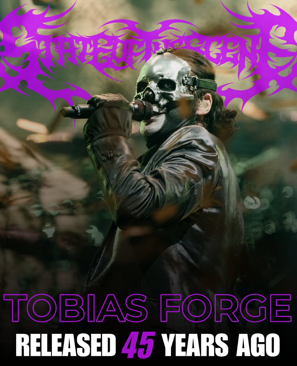 SOTSPodcast's tweet photo. Tobias Forge (GHOST) was released on this day 45 years ago. https://t.co/CfIU6rX7BA