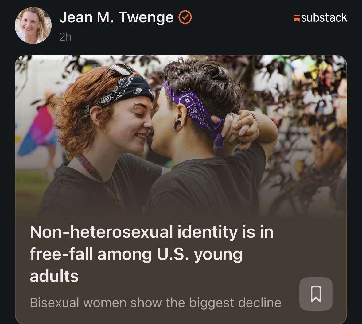 This will be an extremely controversial article. Prof. <a href="/jean_twenge/">Jean Twenge (author of 10 RULES, GENERATIONS)</a> shows that young adults are walking from LGBTQ+ identity and it was more of a social contagion than an orientation. There’s been a 21% decline in young adults identifying as LGB+ in just 3 years.