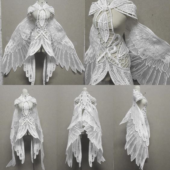 Lace dress mock-up WIP.