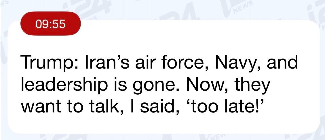 Es el sueño de Donald Trump. Terminar sellando un acuerdo con los ayatollahs de Irán en los jardines de la Casa Blanca, arreglo petrolero e inmobiliario incluído. Pero no se le va a dar. El final de esta guerra es, sí o sí, la caída total del régimen de Teheran instalado en 1979.