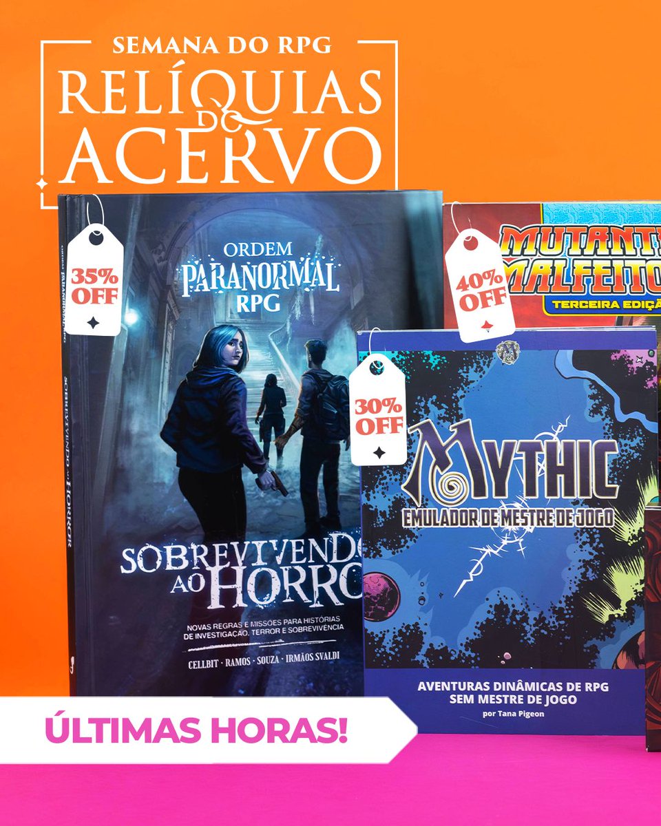 ÚLTIMAS HORAS PARA GARANTIR SEU NOVO SISTEMA DE RPG 📢 A Semana do RPG ...