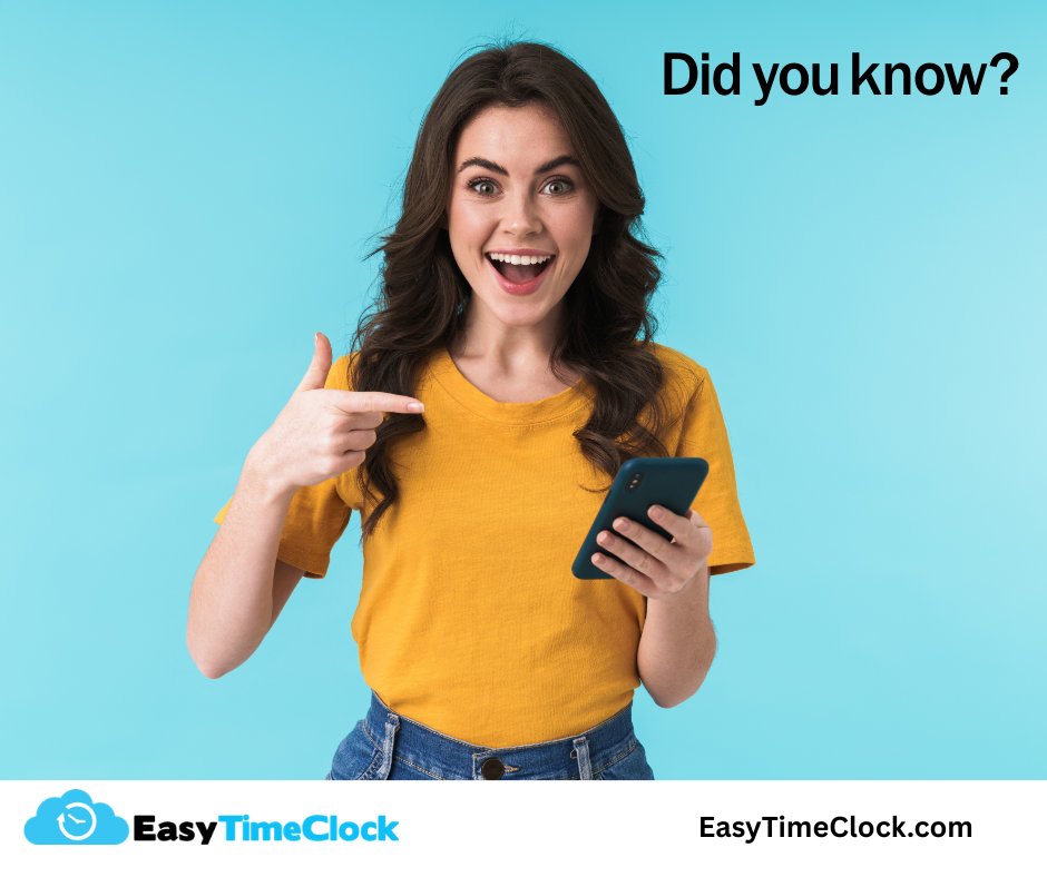 EasyTimeClock's tweet image. Did you know?

Your Easy Time Clock account includes a free Admin login - but you can add more for just $5/mo each 👀

Already a customer? Go set yours up today.
Not yet? Start your free trial today ➡️ easytimeclock.com 

#easytimeclock #timemanagement #worklife