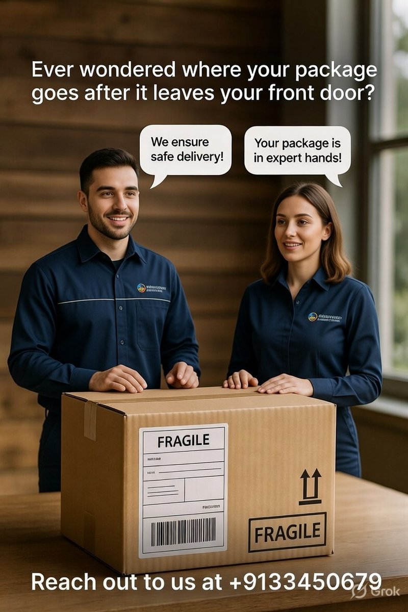 couriergaruda's tweet photo. Ever wonder where your package goes after it leaves your front door?

 We take the guesswork out of shipping. 

For better customer communication, kindly add our  :9133450679

#SecureShipping #SafeDelivery #PackageProtection #ExpressDelivery #couriergaruda #ReliableShipping https://t.co/B70Nwj9tm9