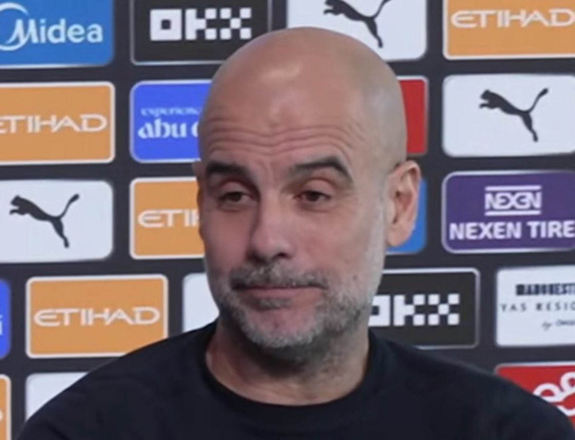 🚨😬 Pep Guardiola on the wrestling during set-pieces in the Premier League: “I have a specific opinion about that, and it remains to me”.