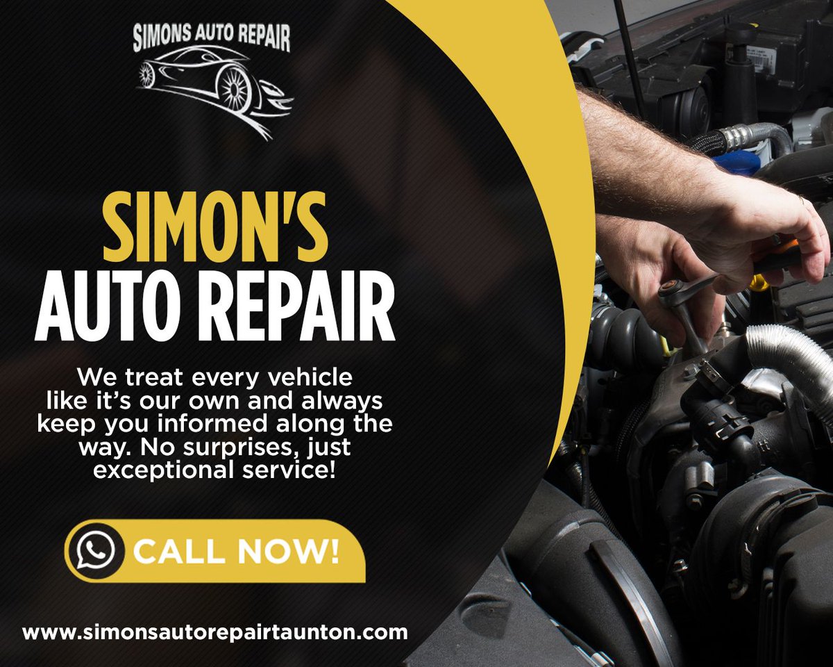 simonautorepair's tweet image. Looking for reliable auto repair in Taunton, MA? Simon's Auto Repair is here to help! From diagnostics to brake services, our ASE-certified team has you covered. 🚗🔧

🌐 simonsautorepairtaunton.com/?utm_source=tw…

#SimonsAutoRepair #autorepairtauntonma #cardiagnostic #checkenginelightrepair