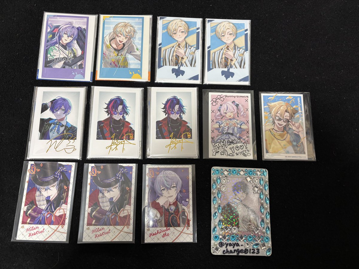 交換】にじさんじ 箔押し レア フォトカード チェキ風 バレンタイン