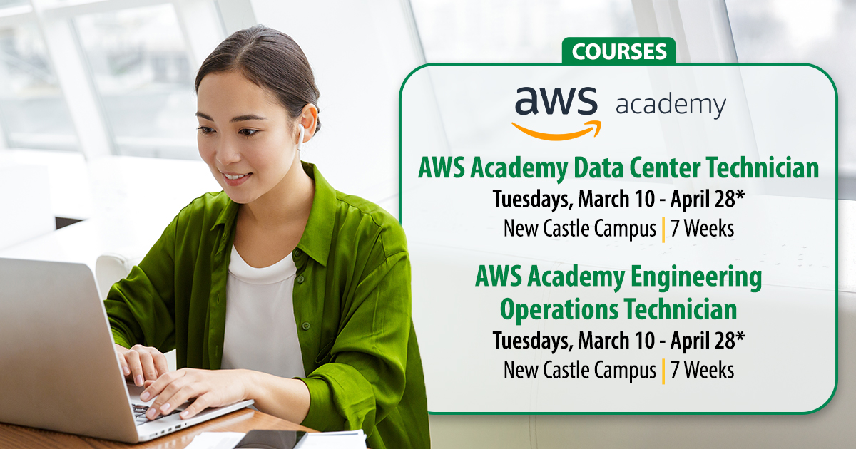 wilmu's tweet image. Unlock new opportunities with AWS Academy at #WilmU. Coming up: Two courses that are hands-on, instructor-led and designed to help you develop technical expertise in data center and engineering operations. Learn more ➡️ bit.ly/4u5Wgz6